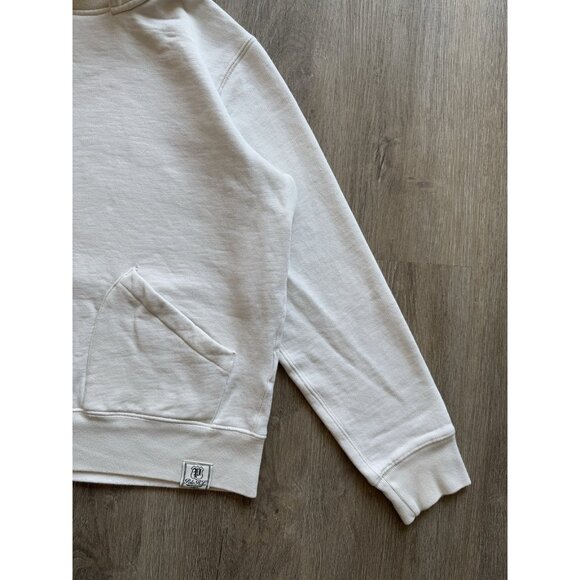Polo Ralph Lauren Athletic White Hoodie Vintage Style Sweater Medium Rare Hype - Picture 7 of 16
